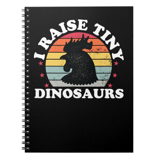 Cuaderno Pollo de pollo crio dinosaurios divertidos de poll (Frente)