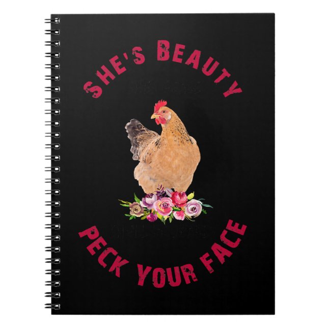 Cuaderno Pollo de pollo Pollo Chicken Shes Beauty Shes Grac (Frente)