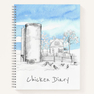 Cuaderno Pollo Diary Farmhouse Fresh Eggs Business