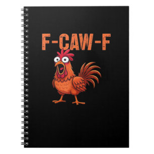 Cuaderno Pollo Divertido Clásico F Caw Estilo Moderno y Ten