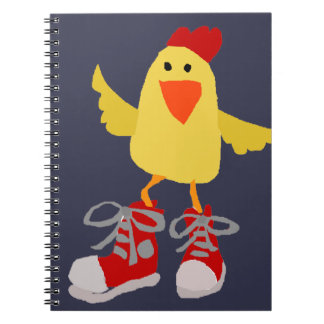 Cuaderno Pollo enrrollado del amarillo del baile