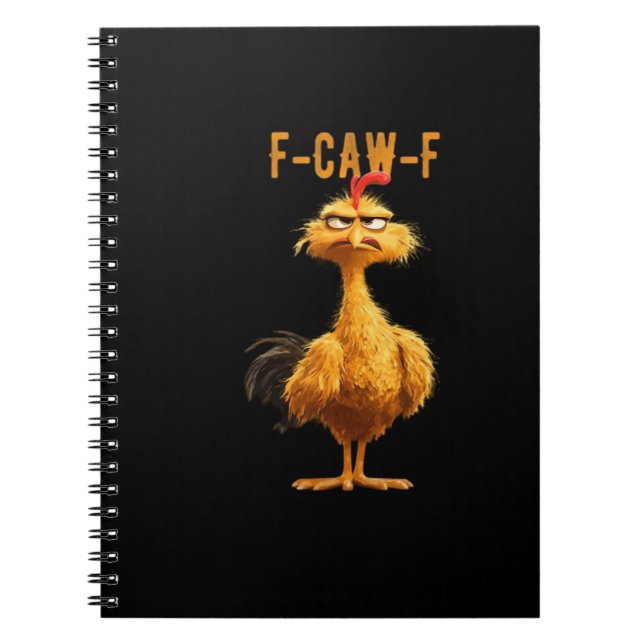 Cuaderno Pollo F-Caw-F Clásico Estilo Retro (Frente)