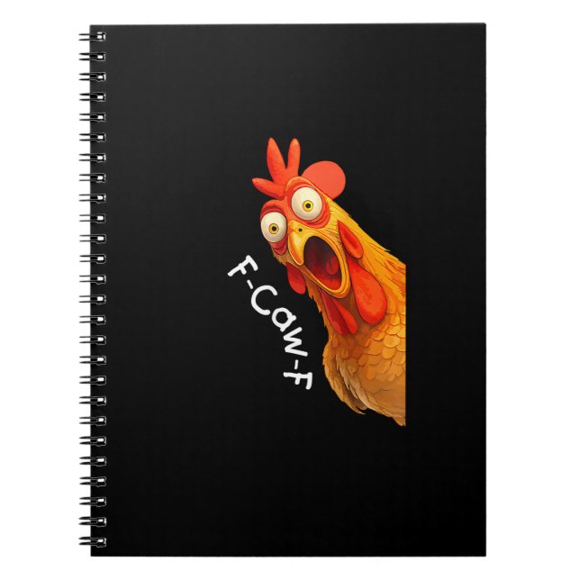 Cuaderno Pollo F-Caw-F divertido Pollo F-Caw-F Creativo Cas (Frente)