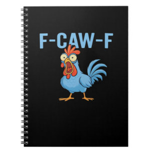 Cuaderno Pollo Malhablado F-Caw-F Estilo Retro Clásico