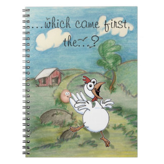 Cuaderno Pollo personalizado y huevo con gallina
