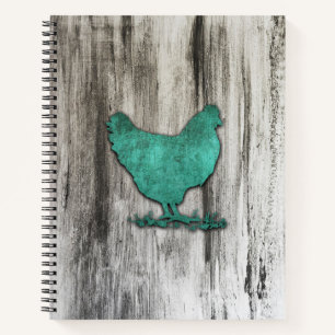 Cuaderno Pollo Rústico (Azul)
