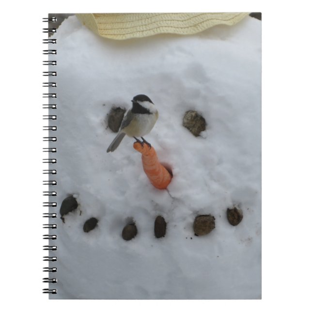 Cuaderno Pollo sobre la garganta de Snowman (Frente)