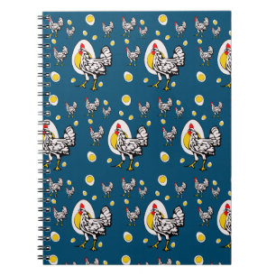 Cuaderno Pollos retro