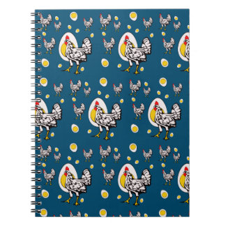Cuaderno Pollos retro