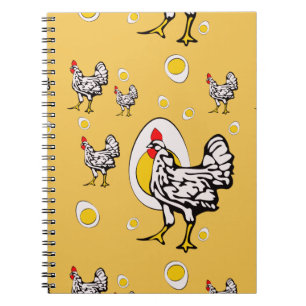 Cuaderno Pollos retro
