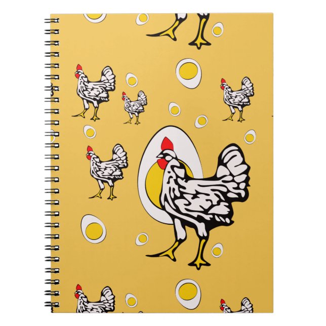 Cuaderno Pollos retro (Frente)