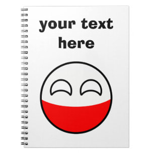 Cuaderno Polonia Geeky que tiende divertida Countryball