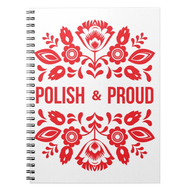 Cuaderno Polska Red Flowers de Polonia y Polonia (Frente)