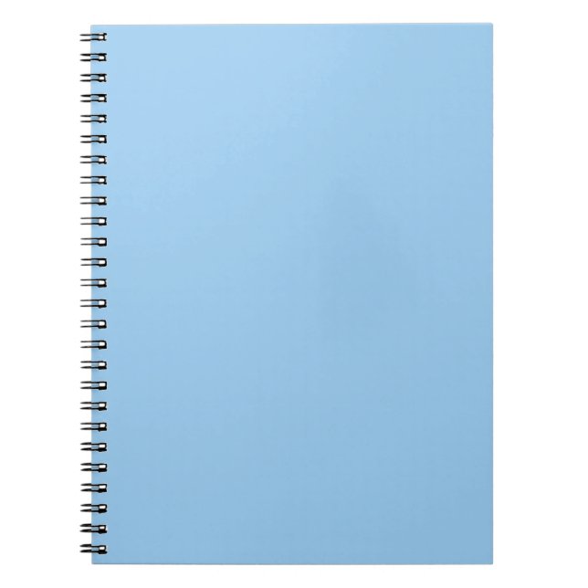 Cuaderno Polvo sólido luz pálido bebe azul (Frente)