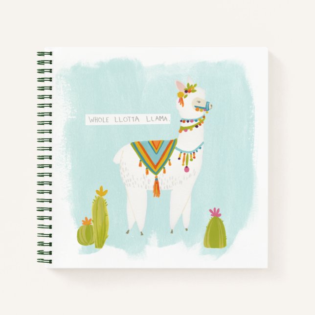 Cuaderno Pom Pom Llama Rama - Lotta Llama entera (Anverso)