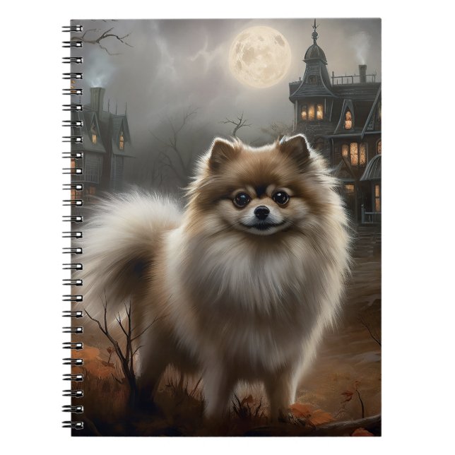 Cuaderno Pomerania de Halloween de Terror (Frente)