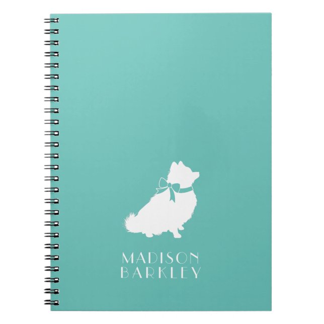 Cuaderno Pomerania Pom Dog Puppy (Frente)