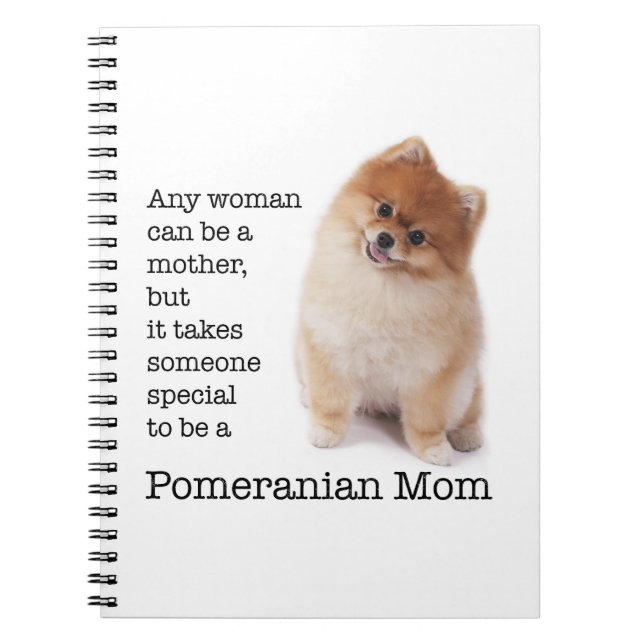 Cuaderno Pomeranian Mom Notebook (Frente)