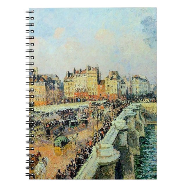 Cuaderno Pont Neuf, Tarde, Sunlight Camille Pissarro (Frente)