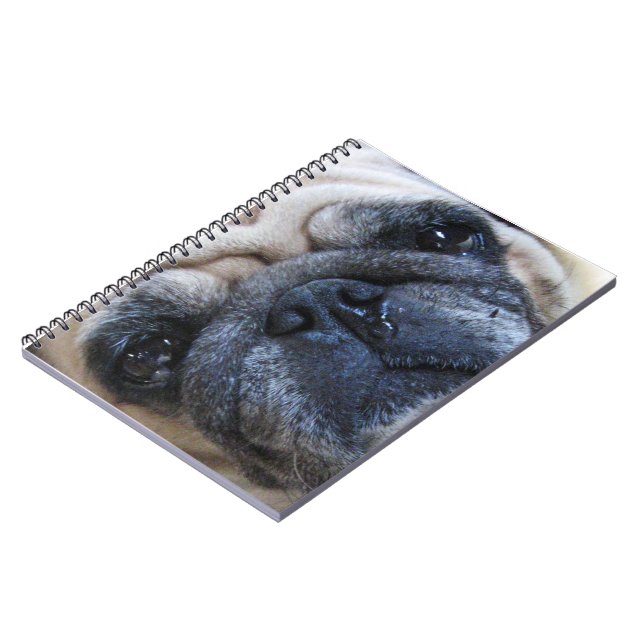 Cuaderno Ponte bien pronto perro de pug enfermo (Lado Izquierdo)