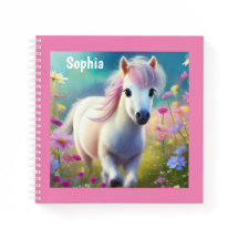 Pony Cute Horse Personalizado Nombre Giro