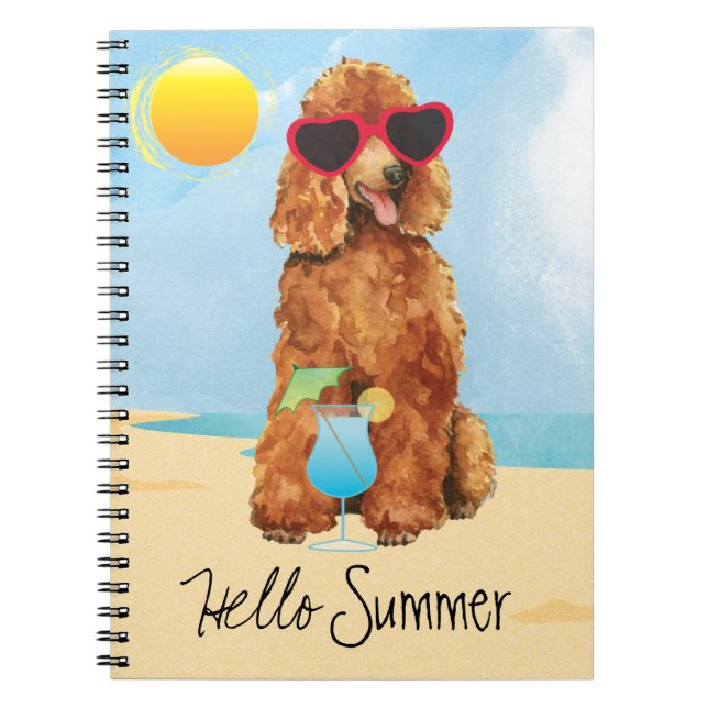Cuaderno Poodle de verano (Frente)