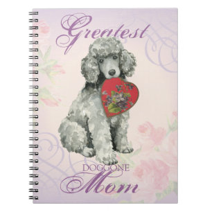 Cuaderno Poodle Heart Mom