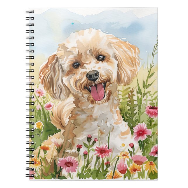 Cuaderno Poodle Journal – Dog Mom Notes (Frente)