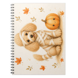 Cuaderno Poodle Momia Halloween
