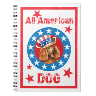 Cuaderno Poodle Patriótico