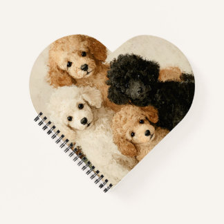 Cuaderno Poodle Puppies