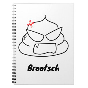 Cuaderno Poop enojado - Brootsch the PooPoo