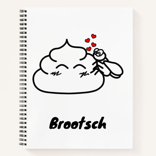 Cuaderno Poop in Love - Brootsch the PooPoo (Anverso)