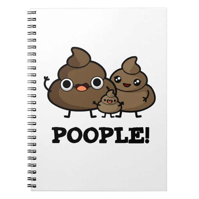 Cuaderno Poopla Funny Poop People Pun (Frente)