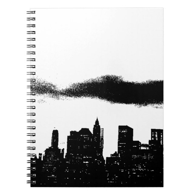 Cuaderno Pop Art Black White NYC Nueva York (Frente)