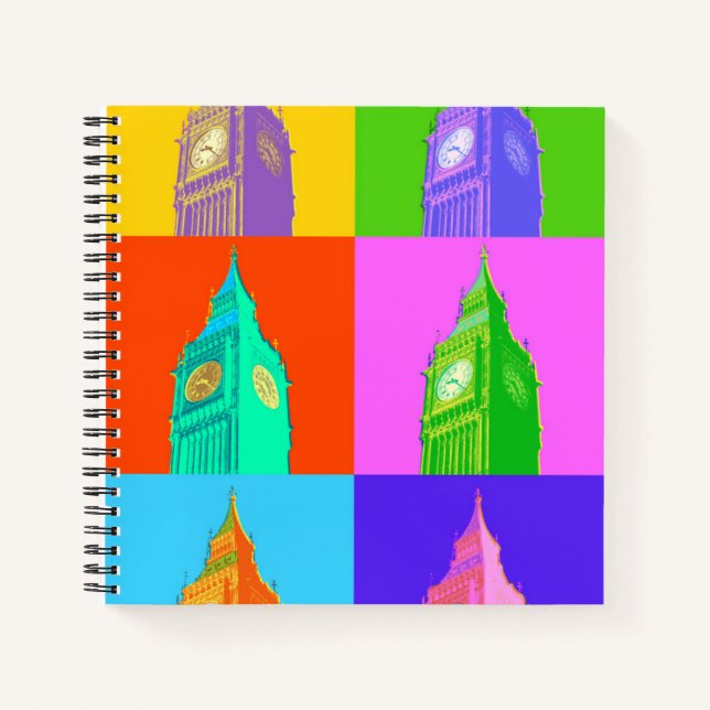 Cuaderno Pop Art Neon Big Ben (Anverso)