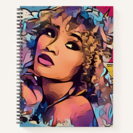 Cuaderno Pop Art Princess 8.5" x 11" Spiral Sketch Book