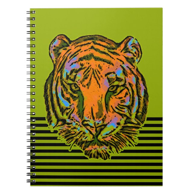 Cuaderno Pop Art TIGER HEAD + tu trasero. e ideas (Frente)