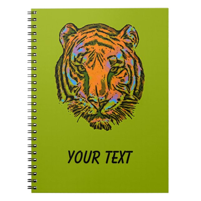 Cuaderno Pop Art TIGER HEAD + tu trasero. e ideas (Frente)
