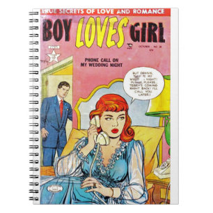 Cuaderno Pop Arts - Romance - Boy Ama Chica - Llamada telef