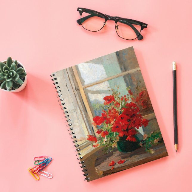 Cuaderno Poppies por la ventana | Olga Wisinger-Florian (Subido por el creador)