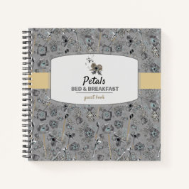 Cuaderno Poppies Watercolor Floral Bed Breakfast Guest Book
