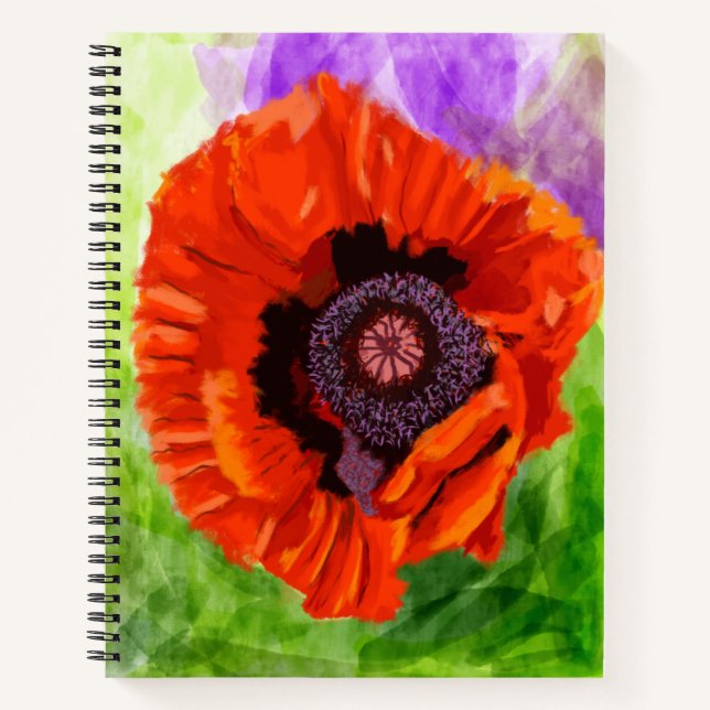 Cuaderno Poppy Flower (Anverso)