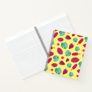 Cuaderno Popsicle, cerezo, fresa y sandía