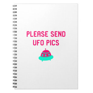 Cuaderno Por favor envíe las imágenes del UFO la cita
