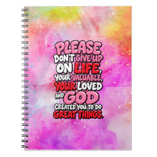 Cuaderno Por favor no te rindas