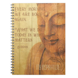 Cuaderno Por la mañana Mantra Daily Affirmation Buddha Cita