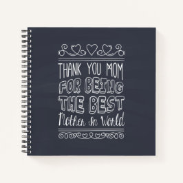 Cuaderno Por la mejor guía de mamá del mundo