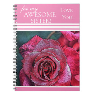 Cuaderno ¡Por Mi Hermana Sorprendente Te Ama!-Rosa