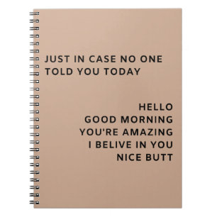 Cuaderno Por Si Nadie Te Lo Dijo Hoy Hola Bien